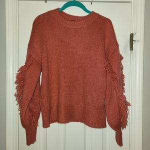 Ann Taylor. fringe sweater. New without tags.